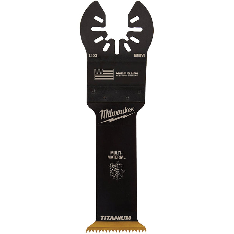 Milwaukee OPEN-LOK 1-1/4 In. Titanium Enhanced Bi-Metal Multi-Material Oscillating Blade