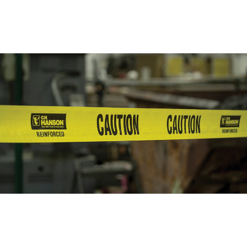 C.H. Hanson 3 In. x 500 Ft. 5 mil Reinforced Caution Tape