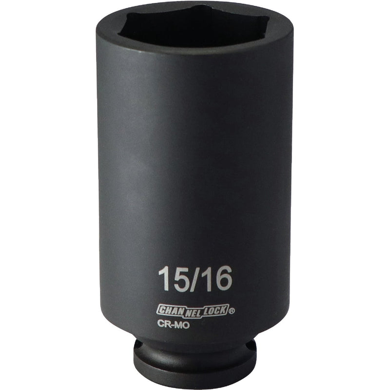 Channellock 3/8 In. Drive 15/16 In. 6-Point Deep Standard Impact Socket