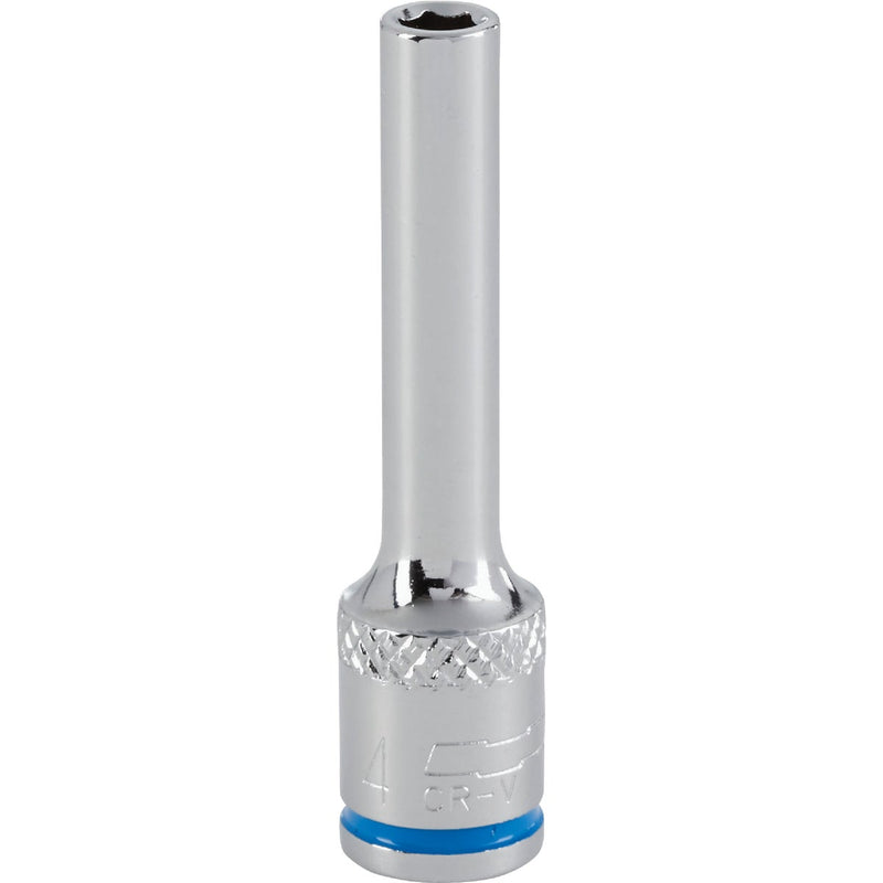 Channellock 1/4 In. Drive 4 mm 6-Point Deep Metric Socket