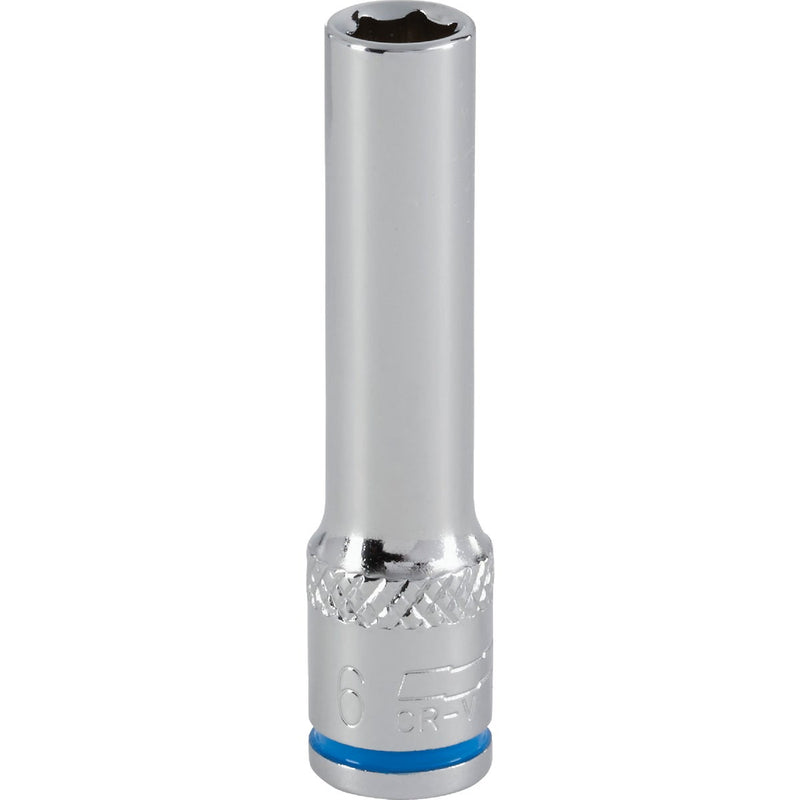 Channellock 1/4 In. Drive 6 mm 6-Point Deep Metric Socket