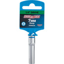 Channellock 1/4 In. Drive 7 mm 6-Point Deep Metric Socket