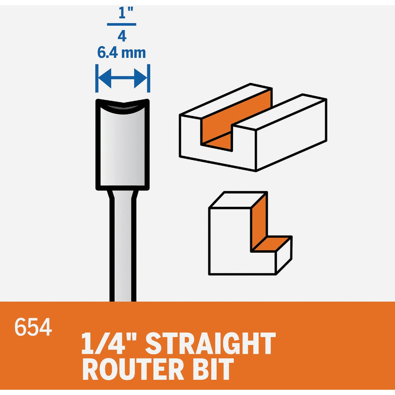 Dremel 1/4 In. Straight Router Bit