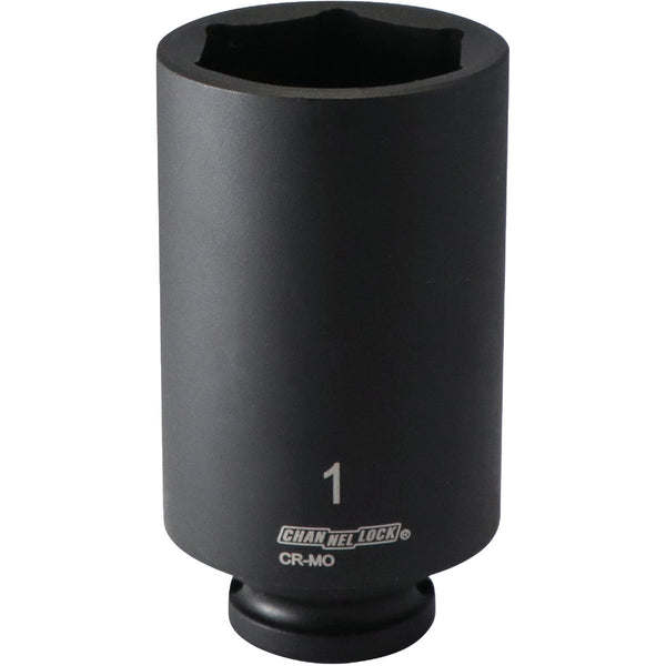 Channellock 3/8 In. Drive 1 In. 6-Point Deep Standard Impact Socket