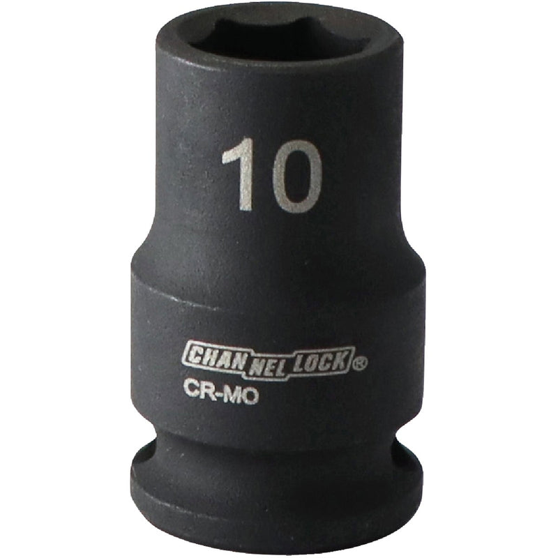 Channellock 3/8 In. Drive 10 mm 6-Point Shallow Metric Impact Socket