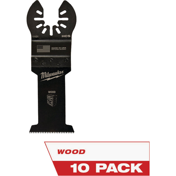 Milwaukee OPEN-LOK 1-3/8 In. HCS Wood Oscillating Blade (10-Pack)