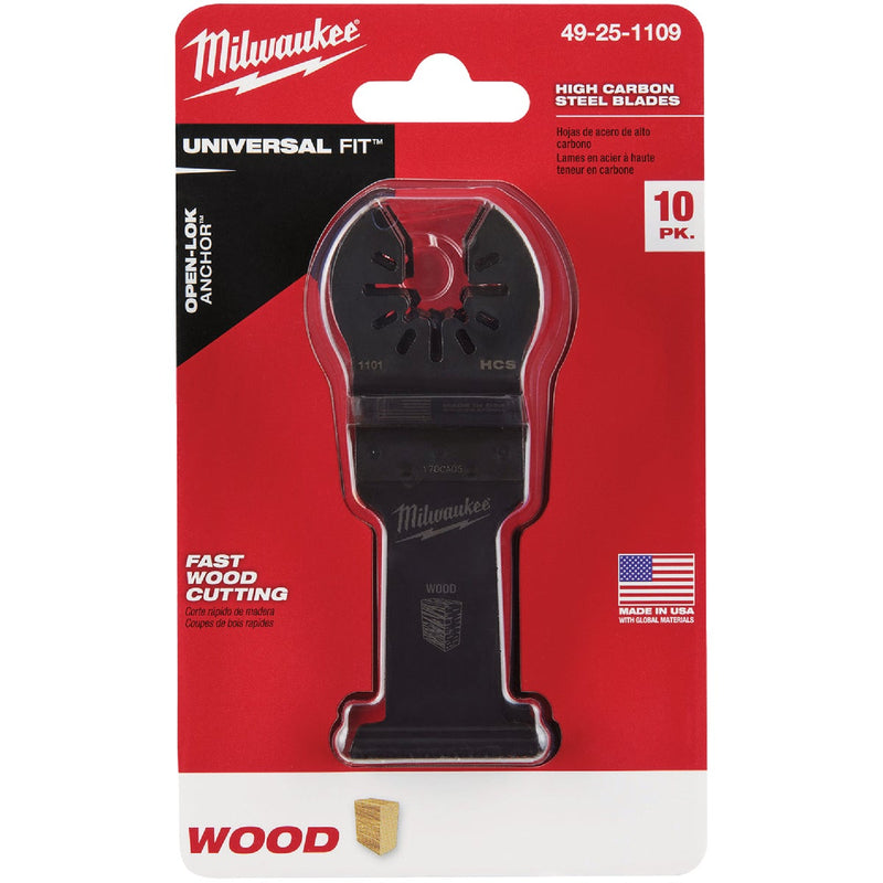 Milwaukee OPEN-LOK 1-3/8 In. HCS Wood Oscillating Blade (10-Pack)