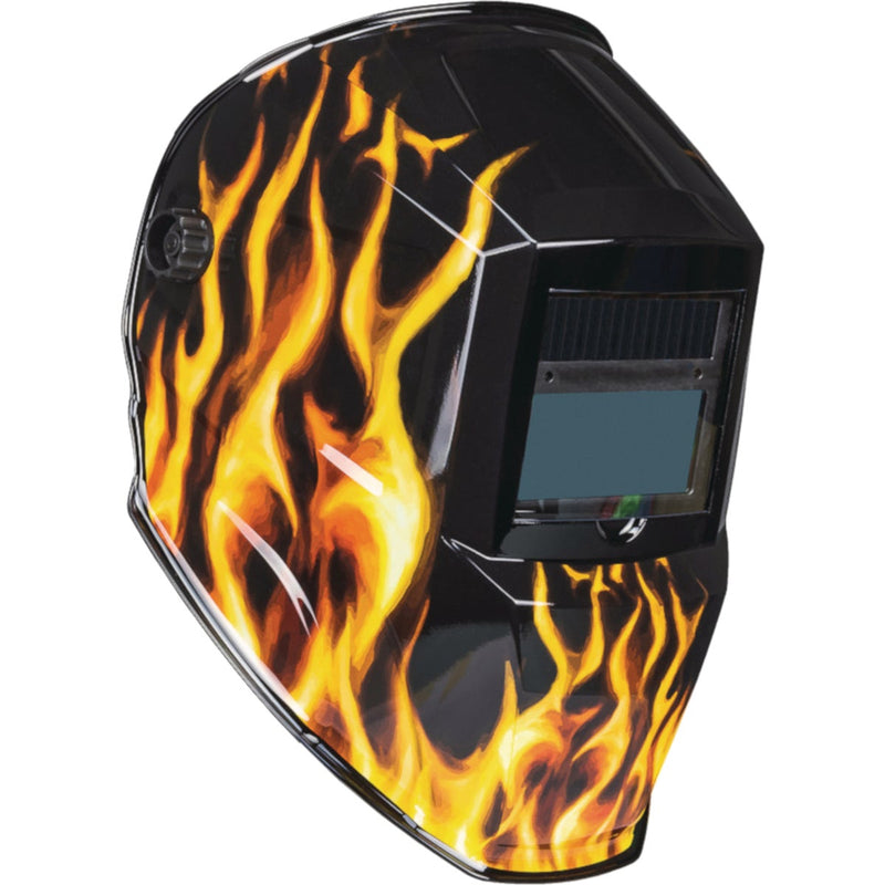 Forney Scorch Black/Orange ADF Welding Helmet with 3-5/8 In. x 1-3/5 In. Lens