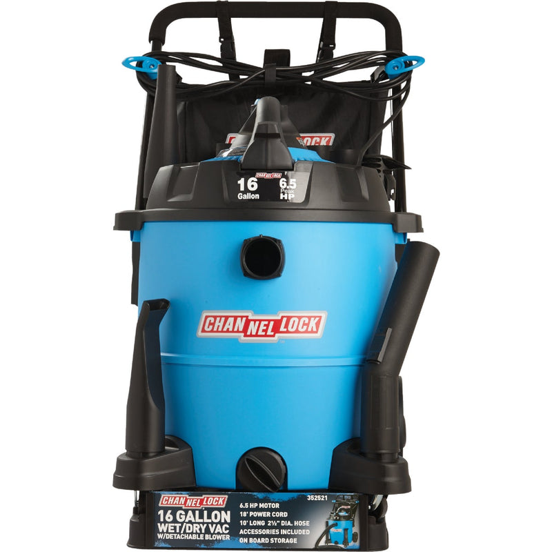 Channellock 16 Gal. 6.5-Peak HP Wet/Dry Vacuum with Blower