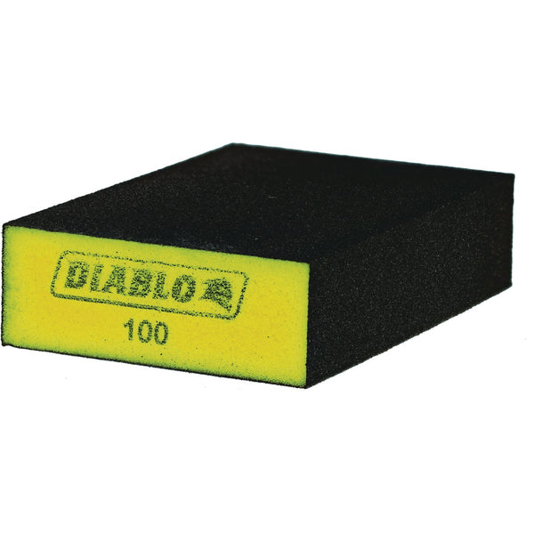 Diablo 2-1/2 In. x 4 In. x 1 In. 100 Grit (Fine) Flat Edge Sanding Sponge