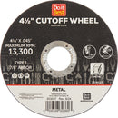 Do it Best Type 1 4-1/2 In. x 1/16 In. x 7/8 In. Metal Cut-Off Wheel
