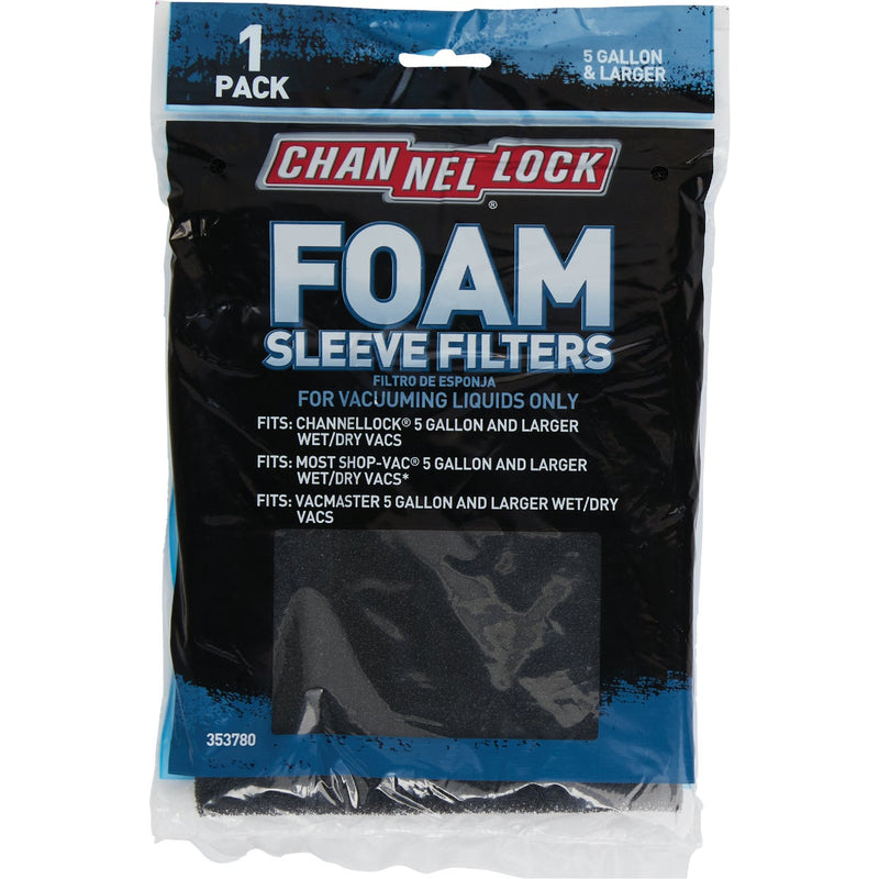 Channellock Foam Standard 5 to 16 Gal. Vacuum Filter