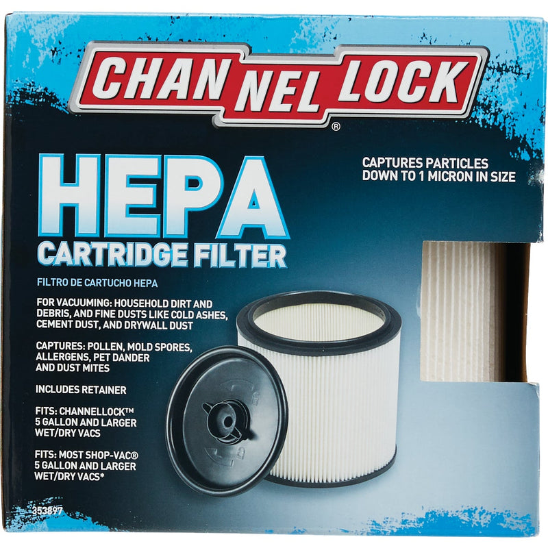 Channellock Cartridge HEPA 5 to 20 Gal. Vacuum Filter