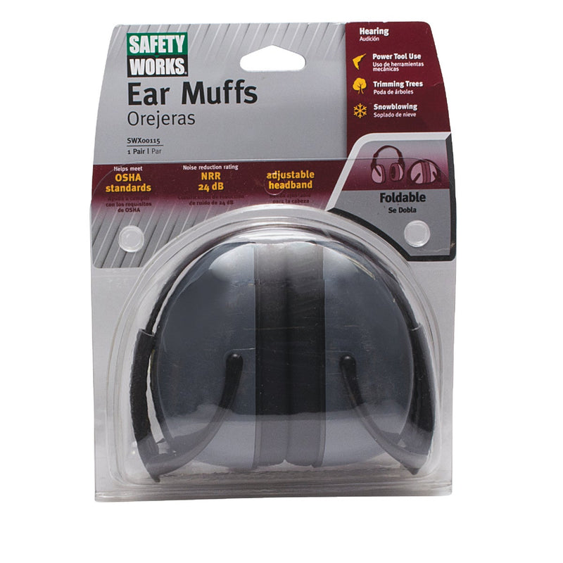 Safety Works 20 dB NRR Foldable Earmuffs