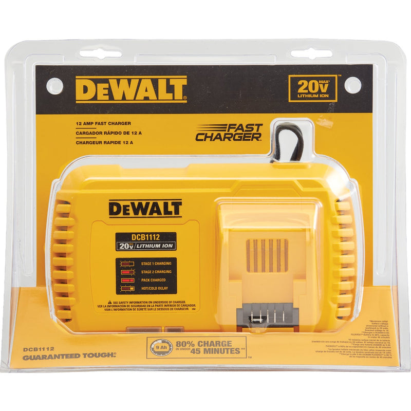 DEWALT 20V/60V MAX Lithium-Ion 12-Amp Fan Cooled Fast Battery Charger