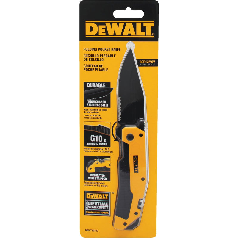 DEWALT 1-Blade 4-3/4 In. Premium Folding Pocket Knife