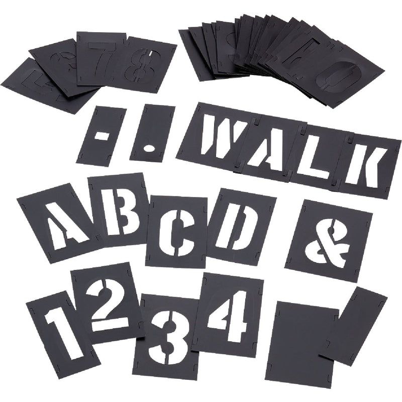 CH Hanson 2 In. Plastic Stencil Set (46 Piece)