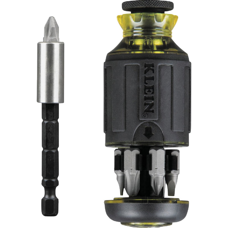 Klein 8-in-1 Stubby Adjustable Length Multi-Bit Screwdriver