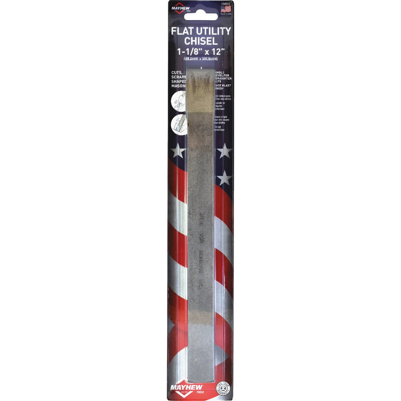 Mayhew Tools 1-1/8 In. x 12 In. Flat Utility Chisel