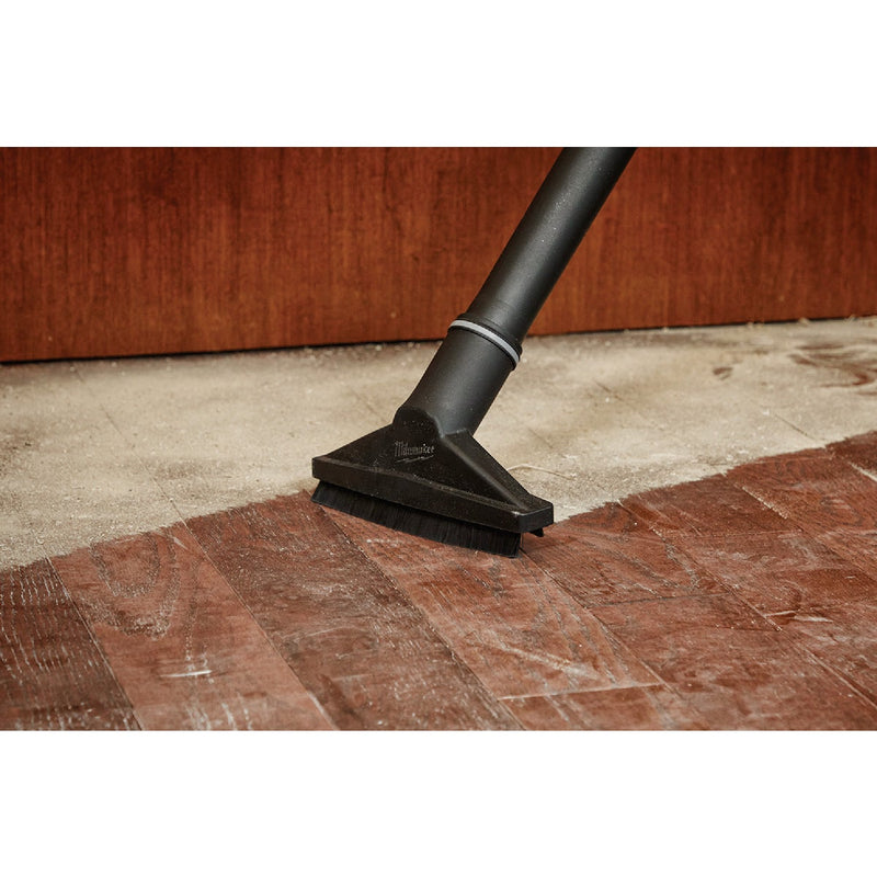 Milwaukee 1-7/8 In. x 7-1/2 In. Black Plastic Floor Vacuum Nozzle with Brush