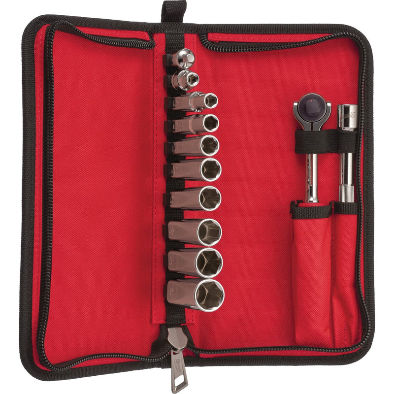 Milwaukee Standard 3/8 In. Drive 6-Point Ratchet & Socket Set