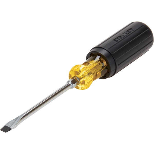 Stanley 1/4 In. x 4 In. Standard Vinyl Grip Slotted Screwdriver