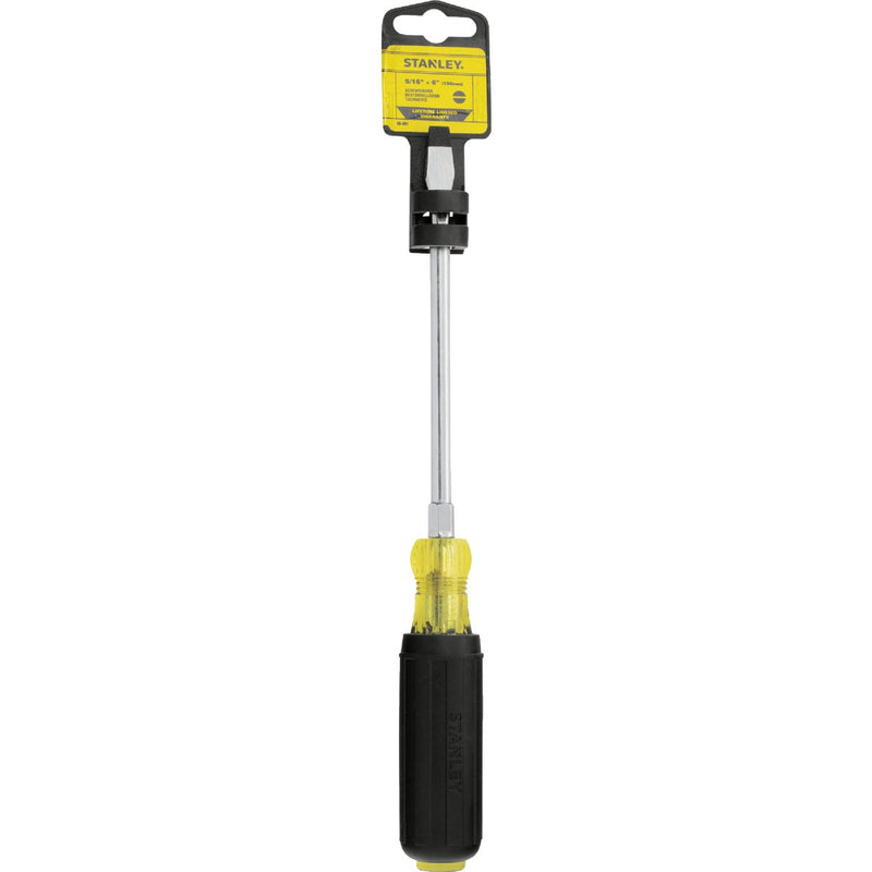 Stanley 5/16 In. x 6 In. Standard Vinyl Grip Slotted Screwdriver