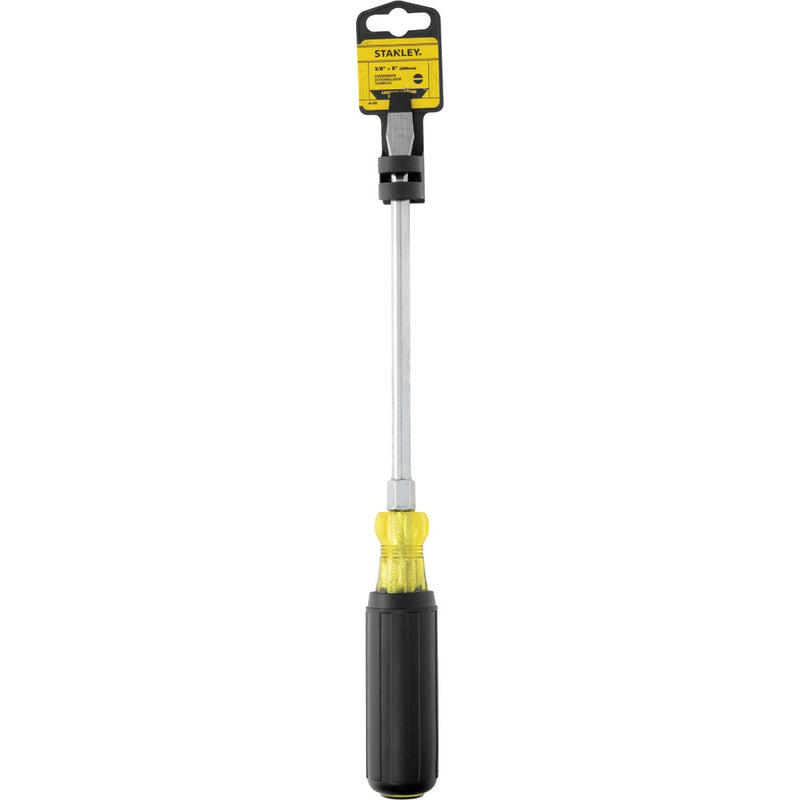 Stanley 3/8 In. x 8 In. Standard Vinyl Grip Slotted Screwdriver