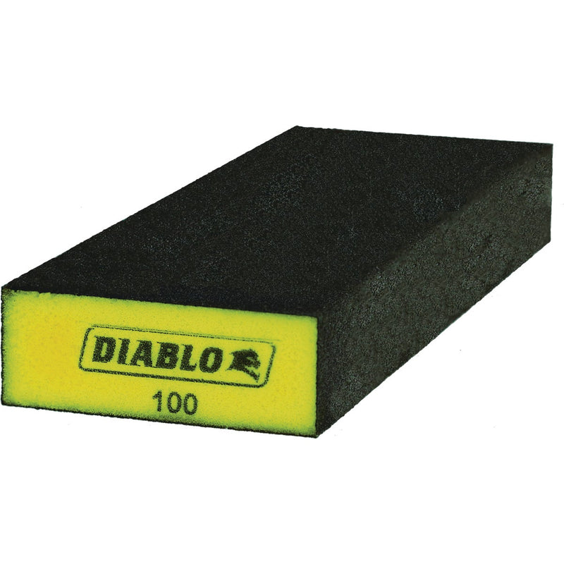 Diablo 3 In. x 8 In. x 1 In. 100-Grit (Fine) Extended Flat Edge Sanding Sponge