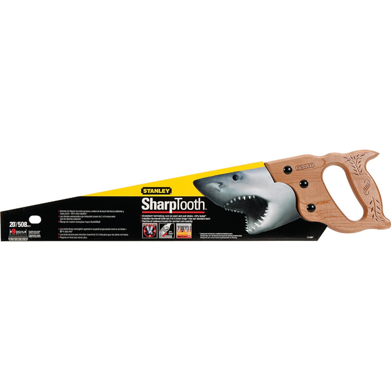 Stanley 20 In. L. Blade 8 PPI Wood Handle Hand Saw