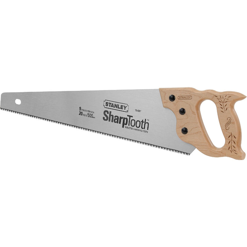 Stanley 20 In. L. Blade 8 PPI Wood Handle Hand Saw