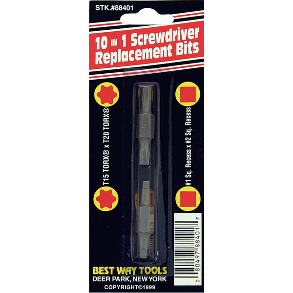 Best Way Tools TORX 10-in-1 Replacement Double End Screwdriver Bit