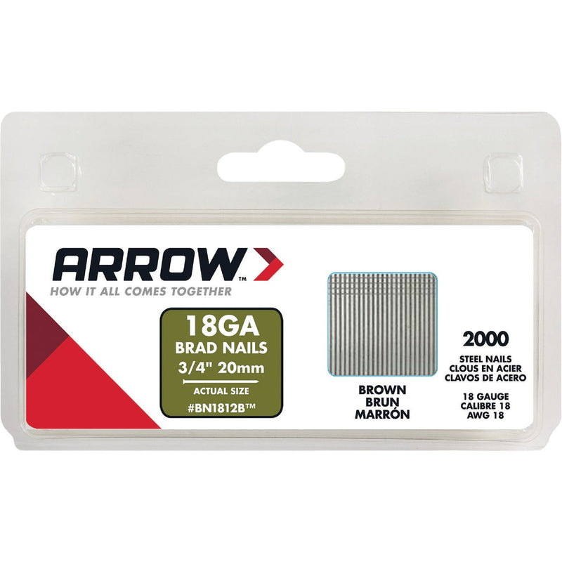 Arrow 18-Gauge Steel Brad Nail, 3/4 In. (2000-Pack)