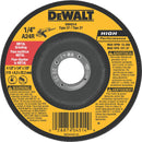 DEWALT HP Type 27 4-1 In. x 1/4 In. x 7/8 In. Metal/Stainless Grinding Cut-Off Wheel