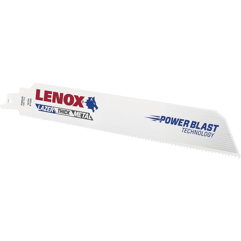 Lenox Lazer 9 In. 10 TPI Metal Reciprocating Saw Blade (2-Pack)