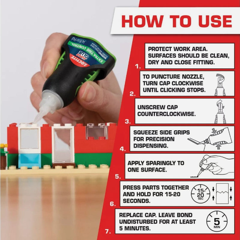 LOCTITE 0.14 Oz. Liquid Extra Time Control Super Glue