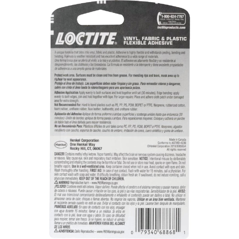 LOCTITE 1 Oz. Clear Vinyl, Fabric, & Plastic Flexible Repair Adhesive