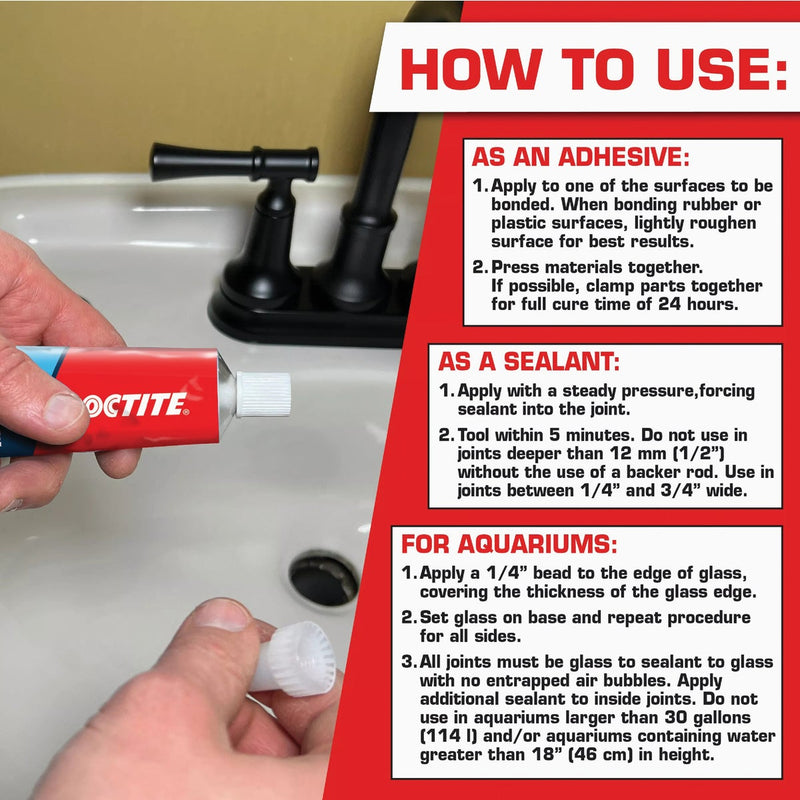 Loctite 2.7 Oz. Clear Silicone Sealant