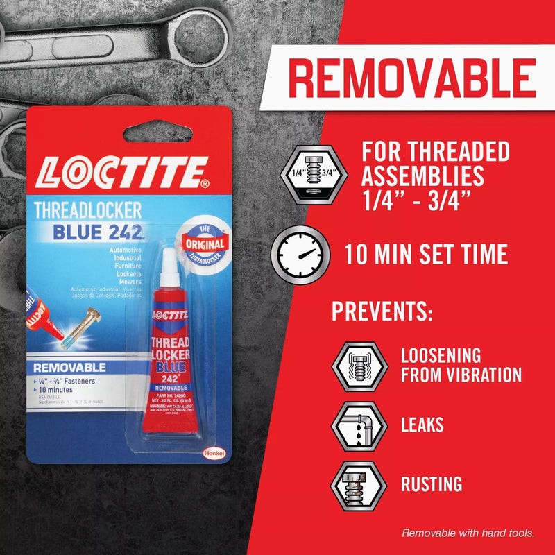 LOCTITE Blue 242 0.2 Oz. Blue Threadlocker