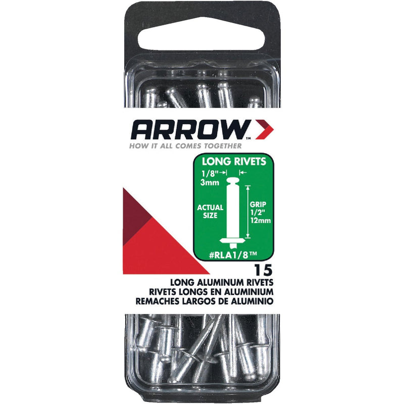 Arrow 1/8 In. x 1/2 In. Aluminum Rivet (15-Count)
