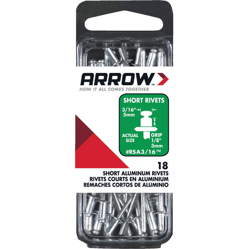 Arrow 3/16 In. x 1/8 In. Aluminum Rivet (25-Count)