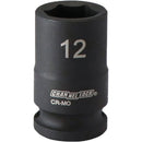 Channellock 3/8 In. Drive 12 mm 6-Point Shallow Metric Impact Socket