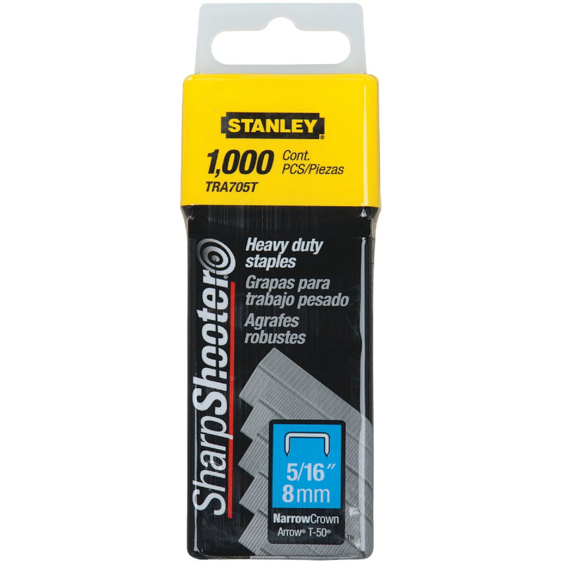 Stanley SharpShooter Heavy-Duty Narrow Crown Staple, 5/16 In. (1000-Pack)