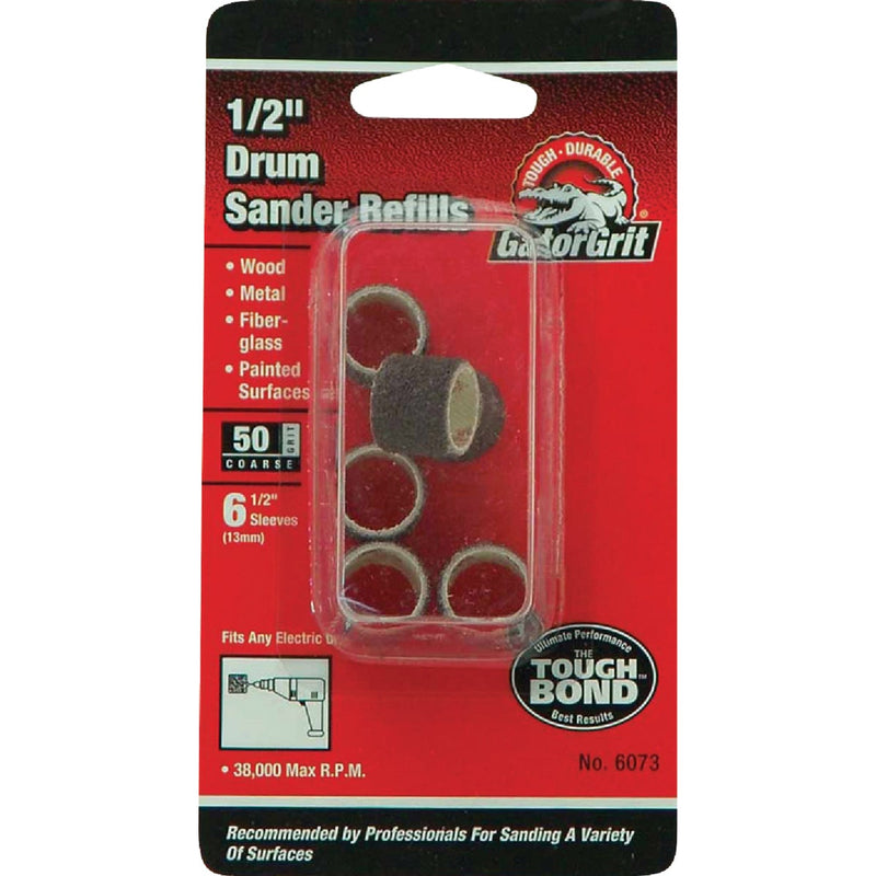 Gator 1/2 In. x 1/2 In. 50 Grit Drum Sander Refills (6-Pack)