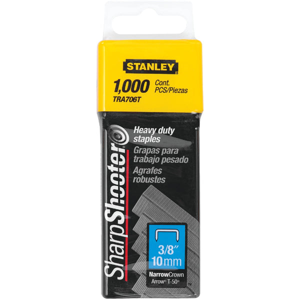 Stanley SharpShooter Heavy-Duty Narrow Crown Staple, 3/8 In. (1000-Pack)