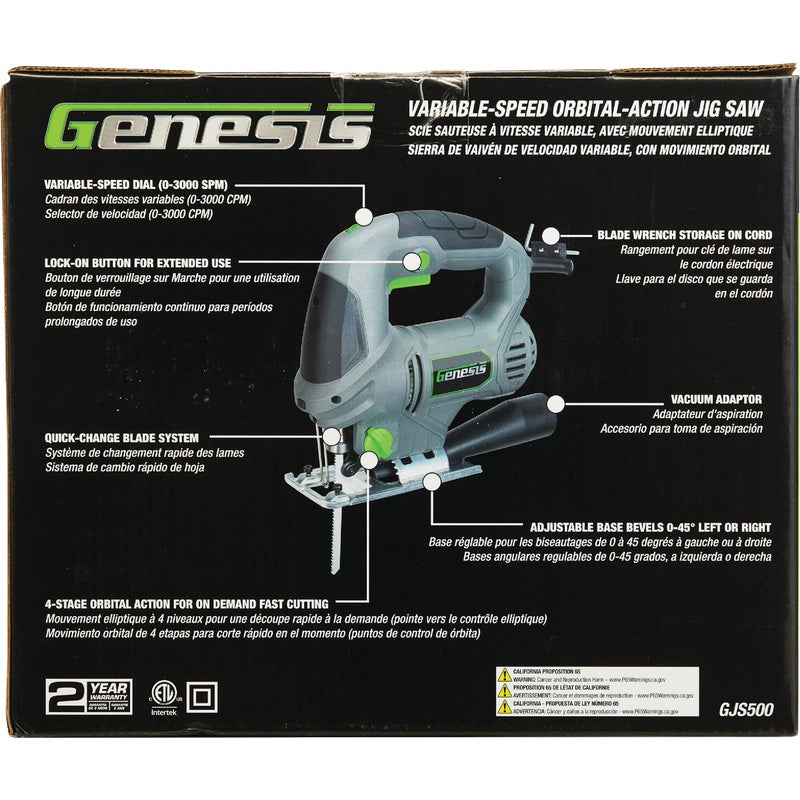 Genesis 5A Variable Speed Orbital Jig Saw