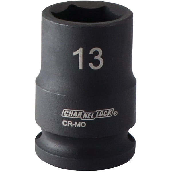 Channellock 3/8 In. Drive 13 mm 6-Point Shallow Metric Impact Socket