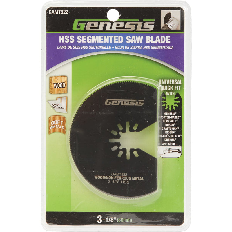 Genesis 3-1/8 In. HSS Segmented Oscillating Blade