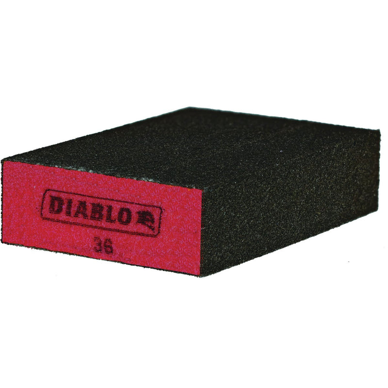 Diablo 2-1/2 In. x 4 In. x 1 In. 36 Grit (Ultra Coarse) Flat Edge Sanding Sponge