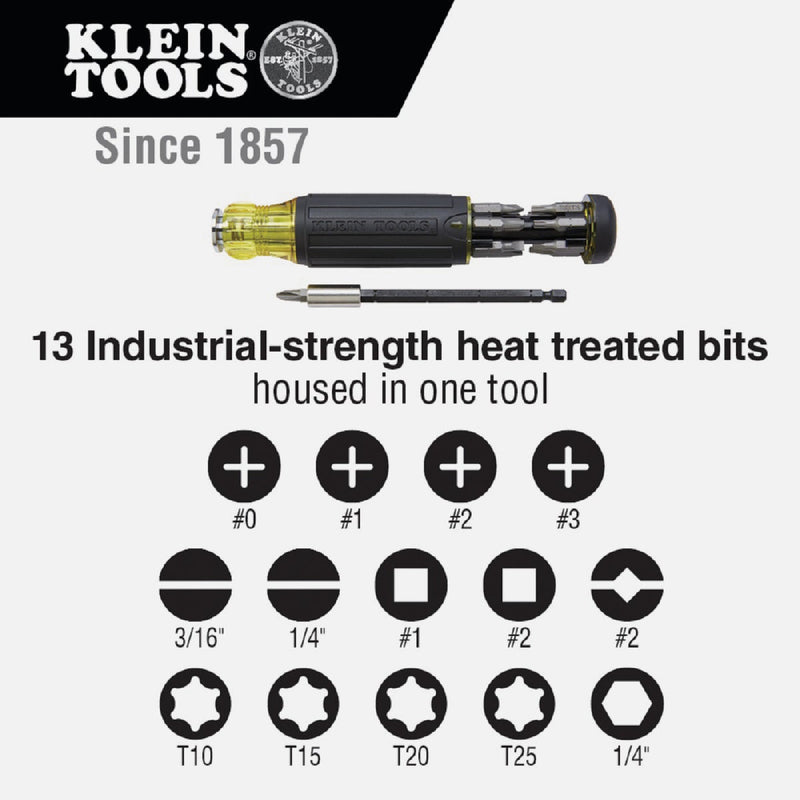 Klein 14-in-1 Adjustable Length Multi-Bit Screwdriver